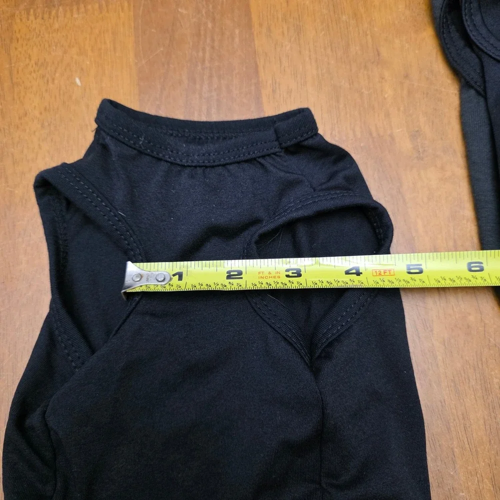 Unbranded‎ Pet T-Shirt Bundle XS Black Grey Police FBI Security Novelty K9
